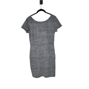 NWT Banana Republic Factory Womens Tweed Knit‎ Dress 6 Sheath Career Gray